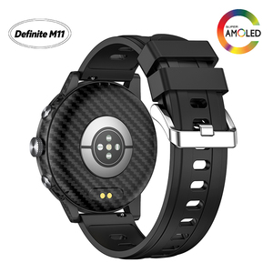 นาฬิกาอัจฉริยะ Definite M11-303 GPS BT หน้าจอ AMOLED 1.5 นิ้ว กันน้ำ 3ATM แบตเตอรี่ 450mAh พร้อมไฟฉาย เครื่องวัดความสูง เข็มทิศ สีดำ - Product Image 5