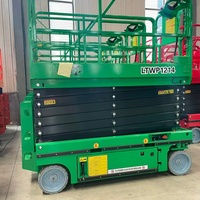 Plateforme élévatrice à ciseaux autopropulsée compacte 8m-16m, plateforme de travail aérienne hydraulique entièrement électrique