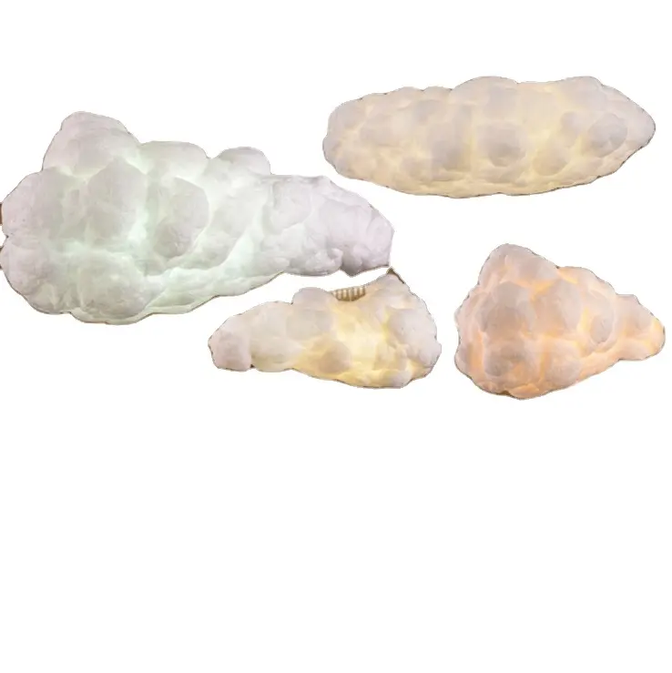 Modern beyaz bulut avize ışık bulut kolye lamba E27 kolye ışık yüzen bulut tasarım lambası