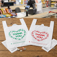 Sacs cabas promotionnels en HDPE recyclable, imprimés personnalisés et gaufrés, pour le transport de t-shirts, avec impression flexo/sérigraphie, pour déchets.