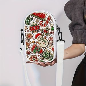Navidad nicho personalidad Santa Claus Lindo bolso de mensajero versátil moda tendencia bolso de mujer - Product Image 5