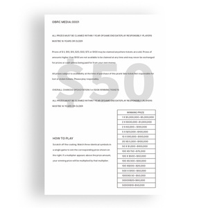 Wholesale Custom Funny Theme Print Lottery Tickets Supplier Digital Number Scratch and Win Instant Lottery Printing - Product Image 6