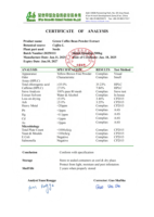 Extrait de café vert en poudre Green Life Herb au meilleur prix pour les cheveux, acides chlorogènes 5%-35%