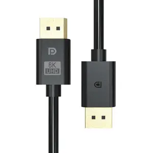 DisplayPort-Kabel 1.4, 8K DP-Kabel 32.4Gbps 8K@60Hz Unterstützung von FreeSync G-Sync HDR-Display-Port für Gaming-Monitor Grafik C