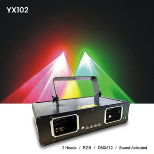 Luces de <span class=keywords><strong>Discoteca</strong></span> Profesionales RGB DMX 512 de 2 Cabezas / Luces de Escenario para Espectáculos y Fiestas - Product Image 1