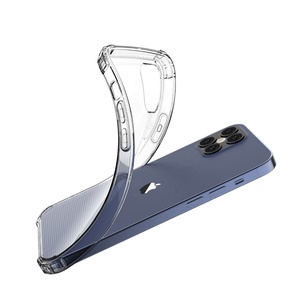For <span class=keywords><strong>iPhone</strong></span> <span class=keywords><strong>12</strong></span> Case Soft TPU Clear Phone Case Transparent Shockproof Bumper Protective Cases For <span class=keywords><strong>iPhone</strong></span> <span class=keywords><strong>12</strong></span> Pro Max 2020 - Product Image 2