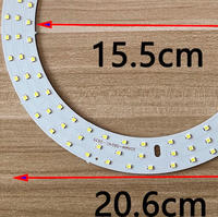 Carte PCB LED annulaire SMD 2835 ODM 206 mm, source de lumière de remplacement pour lampe de beauté, lampe de tatouage, lampe loupe, lumière d'appoint nocturne
