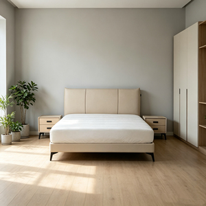 <span class=keywords><strong>Letto</strong></span> Morbido Bicolore in Pelle Bovina con Superficie in Vera Pelle, Telaio in Metallo Regolabile, Design Ecologico per <span class=keywords><strong>Camera</strong></span> <span class=keywords><strong>da</strong></span> <span class=keywords><strong>Letto</strong></span> Giovanile Moderna - Product Image 6