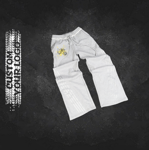 Pantalones Deportivos de Lona para Hombre, con Logotipo Personalizado, Impresión Serigráfica, Cintura Media, Frente Plano, Ligeros, Transpirables, Ecológicos, Servicio OEM - Product Image 2