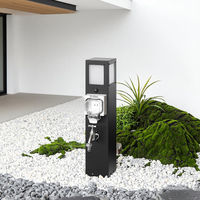 Prise de courant extérieure en acier inoxydable, anti-rouille, durable, avec protection IP66, pour camping-car, eau et électricité, avec rallonge de jardin.