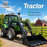 Tracteur agricole économique FULCORE à double sortie hydraulique, haute efficacité de travail pour la préparation des terres