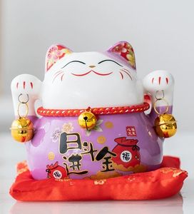 4.5 pouces 11*10*11cm Figurine japonaise cadeau en céramique Fortune chat porte-bonheur <span class=keywords><strong>Maneki</strong></span> <span class=keywords><strong>Neko</strong></span> tirelire pour l'ouverture d'une entreprise - Product Image 2