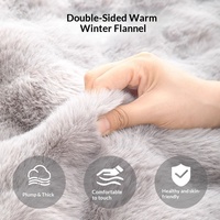 Verdickte Winter-Warme Plüsch-Fleece Hunde- & Katzenbettmatte Hochelastisches PP-Baumwoll-Haustierkissen Waschbar für die Meisten Hunde Katzen Anpassbar