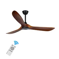 Blade Fan No 3 Solid Wood Bladesno Metal DC Motor 3 Solid Wooden Blade Remote Control China Modern Ceiling Fan No Light