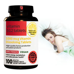OEM kualitas tinggi <span class=keywords><strong>1000</strong></span> <span class=keywords><strong>Mcg</strong></span> Vitamin <span class=keywords><strong>B12</strong></span> tablet penghilang untuk dewasa pabrik suplemen produksi produk kesehatan tidur - Product Image 1