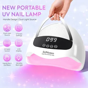 เครื่องอบเล็บ DianaBeauty 380W รุ่นมืออาชีพ พร้อมหน้าจอ LCD 90 หลอด LED สำหรับอบแห้งเจลทุกชนิด ยาทาเล็บ และอุปกรณ์ทำเล็บ - Product Image 4