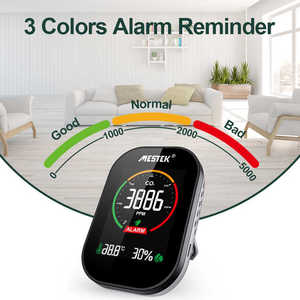Mestek <span class=keywords><strong>CO2</strong></span> khí Màn hình <span class=keywords><strong>Carbon</strong></span> <span class=keywords><strong>Dioxide</strong></span> Meter chất lượng không khí Detector trong nhà envirnomental gas Meter <span class=keywords><strong>CO2</strong></span> Meter cảm biến - Product Image 3