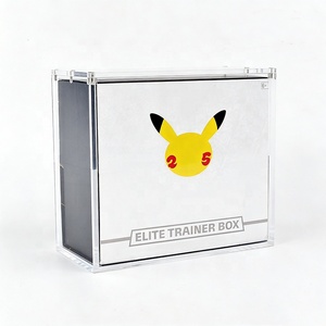Boîte d'entraînement Elite <span class=keywords><strong>Pokémon</strong></span> personnalisée en acrylique avec épaisseur de 5+8 mm, version anglaise, boîte d'entraînement Elite magnétique en acrylique - Product Image 1