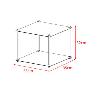 رف أرضي من الفولاذ المقاوم للصدأ بثلاث طبقات بتصميم عصري بسيط قابل للتكديس لتخزين غرفة المعيشة - Product Image 6