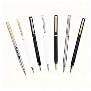 Bolígrafo Metálico Delgado de Alta Calidad para Regalo Empresarial, Publicidad de Oficina, Personalizable con Logotipo, Nuevo y en Oferta 2025 - Product Image 1