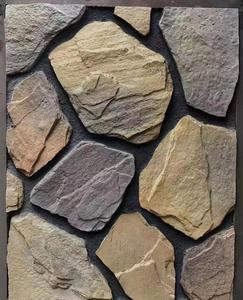 Panneaux muraux en pierre artificielle flexible effet marbre et quartz, idéaux <span class=keywords><strong>pour</strong></span> la décoration intérieure et extérieure – Vente chaude - Product Image 1