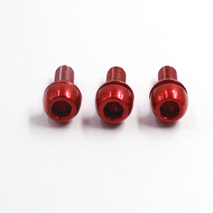Custom CNC Machining <strong>Titanium</strong> Red Anodized Aluminum Bolts <strong>Button</strong> Head <strong>Screws</strong> M3 M4 M5 M6 M8 6061 7075-t6 Materials <strong>Screw</strong> - Product Image 2