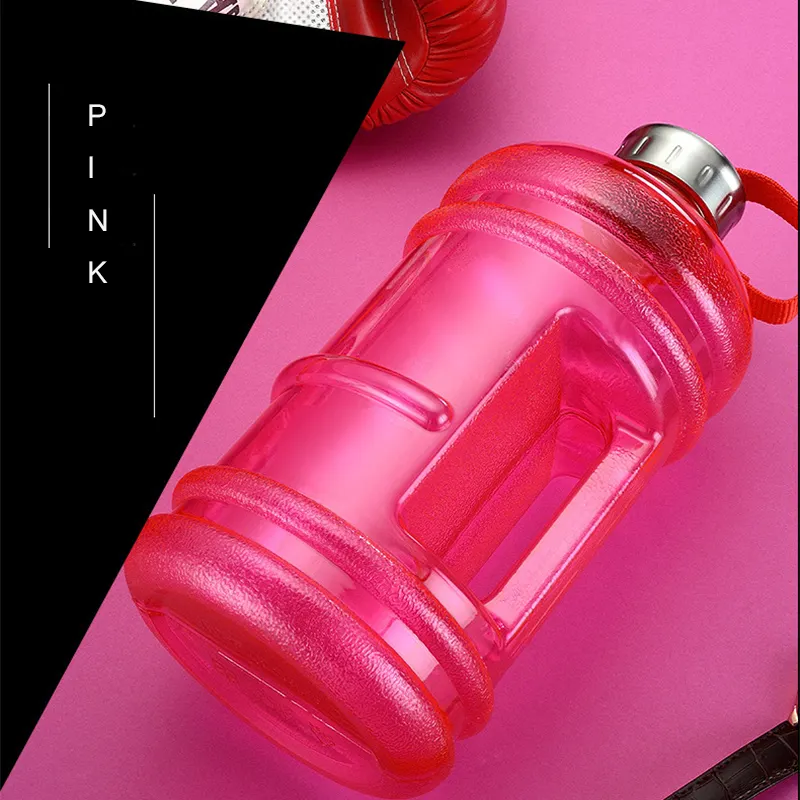 New In 2024 Leak Proof Big Water Bottle Small Mouth 2.2L Gym Sport Gallon Jug With Portable Handle