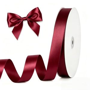 Hot Sale Factory Double Faced Polyester 24 Colors 3/4 Inch 19mm Gift Satin <b>Ribbon</b> Room Decoration - Product Image 1