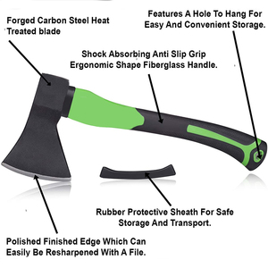 4 axes de pince à bois de chauffage en fiber de verre, pour le Camping en plein air, antidérapante antichoc, poignée de préhension - Product Image 3