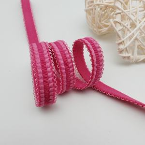 Fabricante de Cintas con Borde Picot, Banda Elástica Antideslizante de Nailon de 13 mm, Cinta Elástica de Tela Jacquard con Logotipo Personalizado para Ropa - Product Image 1