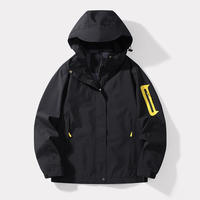 Nouvelle veste de couple 2024 – Coupe ample décontractée pour homme, coupe-vent tendance printemps-automne, vêtement de travail à capuche pour homme et femme