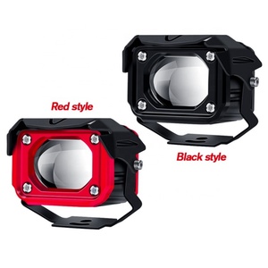 Phare de moto 50W 24V à LED avec lentille laser, feux antibrouillard LED blancs et jaunes, projecteur 4x4, phares LED 4 pouces - Product Image 1