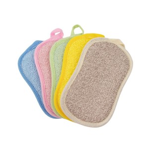 Kitchen Cleaning Sponge Rub Block 5Pcs Double Sided Dishcloth Microfiber Pad For Pots And <b>Pans</b> Rectangle Shape - Product Image 5