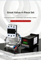 REX-C100 Termostat Industri Digital Termokopel Sekrup Pendingin Solid State Kontrol Suhu Cerdas Plastik ODM OEM
