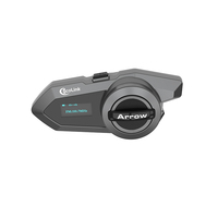 Système d'intercom en mesh pour cyclistes, communication de groupe jusqu'à 24 cyclistes sur 1500 m, avec microphone souple et rigide détachable