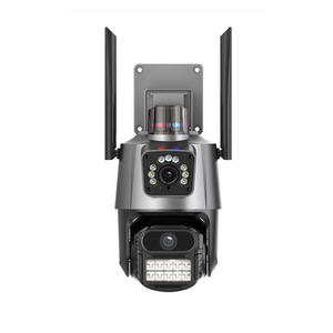 Cámara IP Esférica WIFI con Cámaras de Doble Lente (Domo y Tipo Bala) y Alarma con Reconocimiento Humanoide por IA - Product Image 1