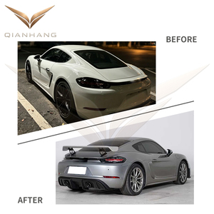 Kit carrosserie PP style <span class=keywords><strong>GT4</strong></span> pour <span class=keywords><strong>Porsche</strong></span> <span class=keywords><strong>718</strong></span> <span class=keywords><strong>Cayman</strong></span> Boxster 982 982C 2016-2023, pare-chocs avant et arrière, amélioration extérieure - Product Image 4
