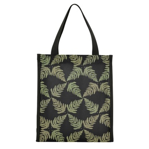 Custom Logo Work Office Reusable Food Delivery Portable Hawaii Fern Design Insulated Thermal Lunch Cooler Bag with Velcro - Product Image 2