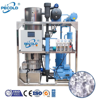 Unité de production de glace en tubes industrielle automatique de 5 tonnes par jour avec compresseur, pompe et moteur pour usage commercial aux Philippines