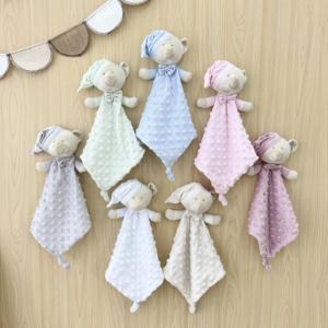 Couverture apaisante pour bébé Dot <span class=keywords><strong>Minky</strong></span>, couverture réconfortante pour nouveau-né, ensemble cadeau pour bébé, couverture personnalisée pour bébé, Manta Doudou - Product Image 1