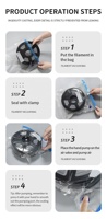 Kit de bomba de aire eléctrica y bolsas de vacío para almacenamiento de filamento de impresora 3D |   Bolsas de sellado a prueba de humedad para sistemas de secado de ABS/PLA/TPU