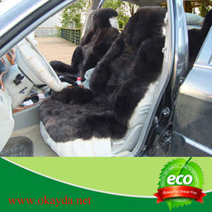 Housse de siège de voiture personnalisée en cuir de laine de mouton <span class=keywords><strong>Polo</strong></span> housse de siège de voiture hiver universel housses de siège de voiture ensemble complet - Product Image 6