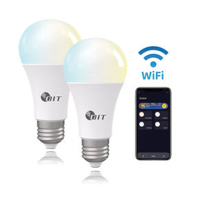 <span class=keywords><strong>Wifi</strong></span> thông minh <span class=keywords><strong>LED</strong></span> bóng đèn RGB Dimmable E26 E27 B22 App kiểm soát Warm trắng đa màu sắc làm việc với Alexa Google nhà - Product Image 5