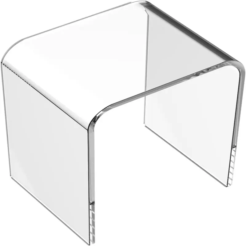 Bureau d'ordinateur en acrylique personnalisé Bureau en acrylique blanc transparent