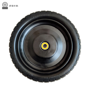 Pneu en mousse PU pleine de 13 pouces pour chariot à main Cheng Jin Vehicles, résistant à l'usure - Product Image 2