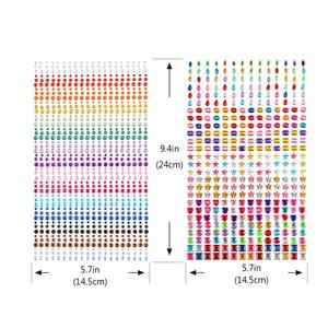 Tự dính mặt đá quý sticker cho trang điểm tóc cơ thể mắt bán buôn Ins vẻ đẹp trước khi thực hiện có thể tháo rời Mặt đá quý dán - Product Image 6