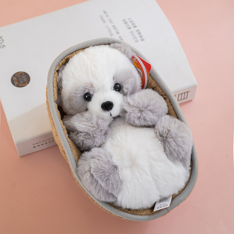 22cm basket panda-gray