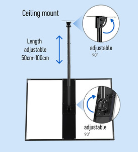 Boîte à lumière LED 400x600mm à montage au plafond, support d'extension, cadre en aluminium avec verre trempé pour la publicité intérieure en magasin/restaurant - Product Image 5