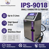 Imprimante jet d'encre CIJ haute vitesse IPS-9018 pour l'impression d'identification des produits sur les lignes de production d'emballage