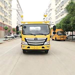 รถยกพ่วงแบบพื้นเรียบ Foton 4x2 พร้อมใช้งานสำหรับธุรกิจ สำหรับการขนส่งยานพาหนะ ช่วยเหลือยานพาหนะที่เสีย และกู้ภัย - Product Image 2